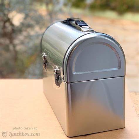 dome metal lunch box|Plain Metal Dome Lunchbox .